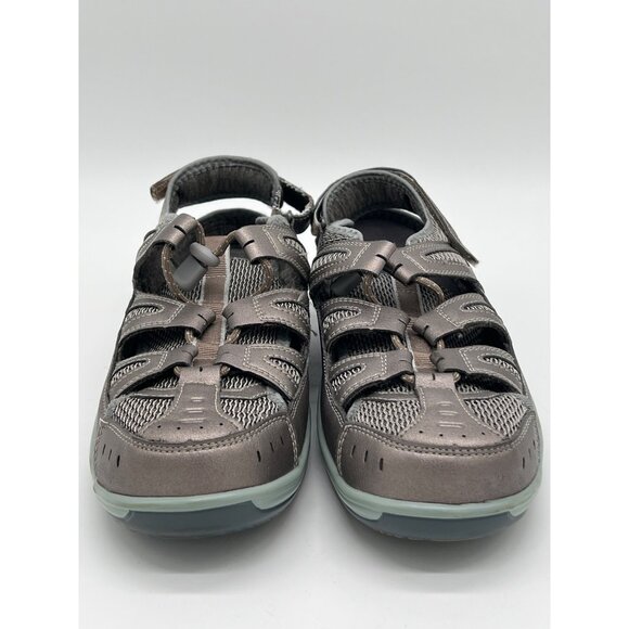 Orthofeet Size 10 X-Wide Womens Sandals With Adjustable Straps & Closed Toe Desi - Picture 2 of 9